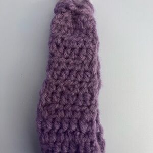 Handmade Lavender Knit Key & Card Holder